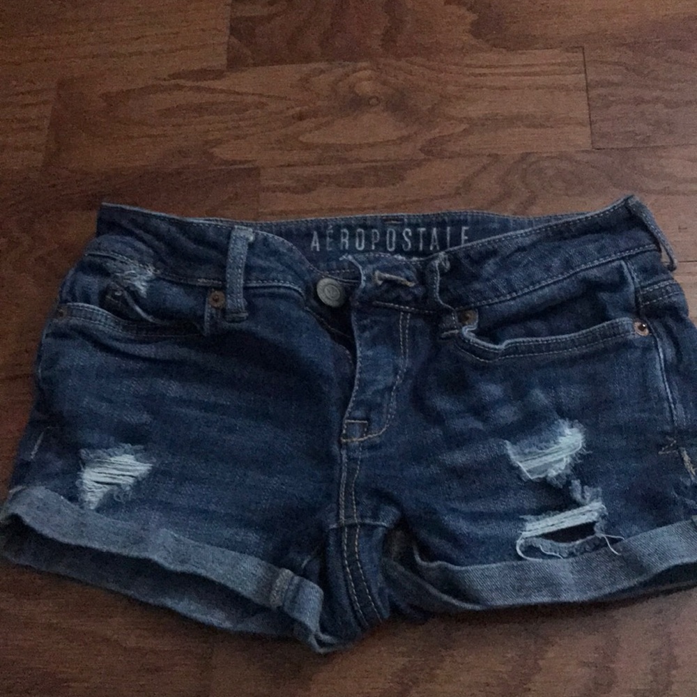Aeropostale denim ripped shorts.